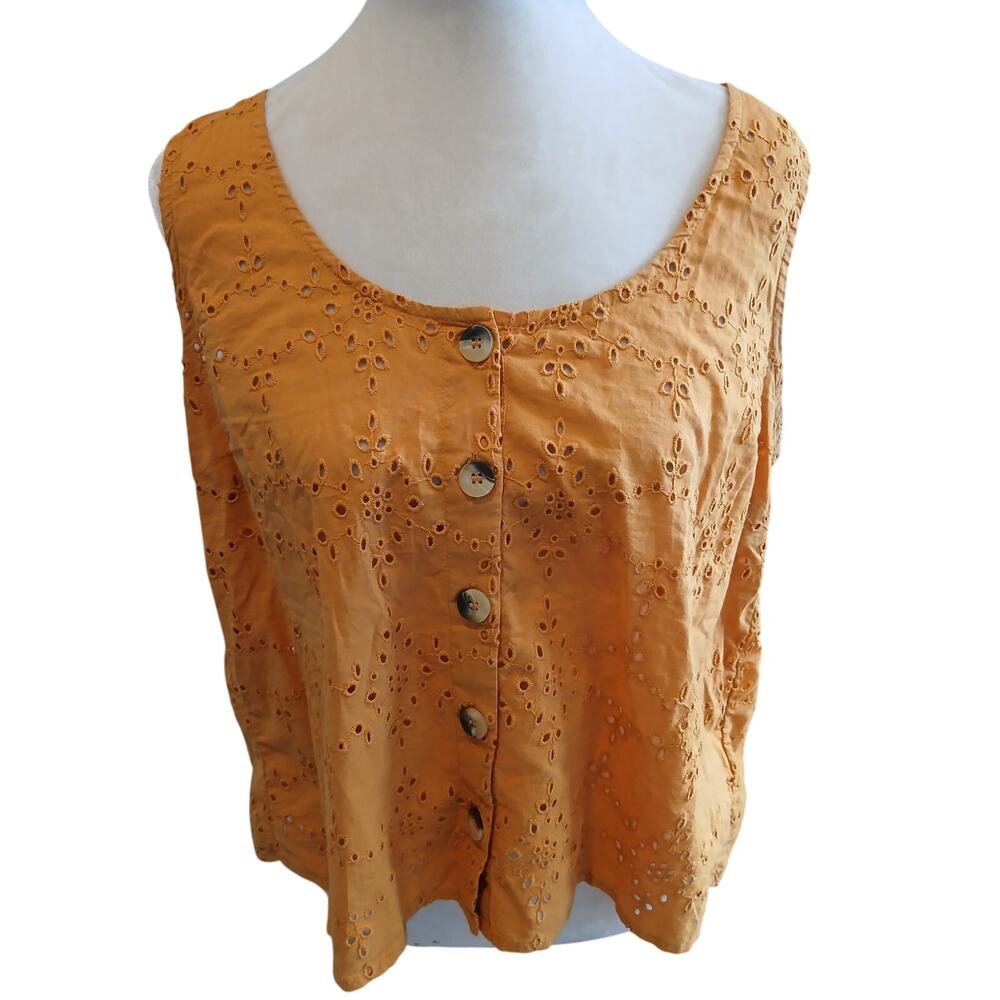 Fat face button down tank top size 10